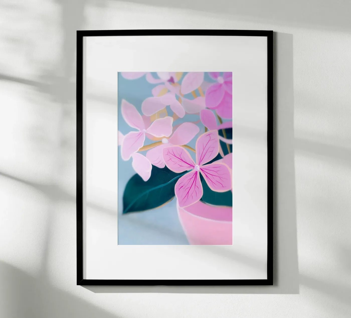 Blüten Chic rosa poster da Carinaprint