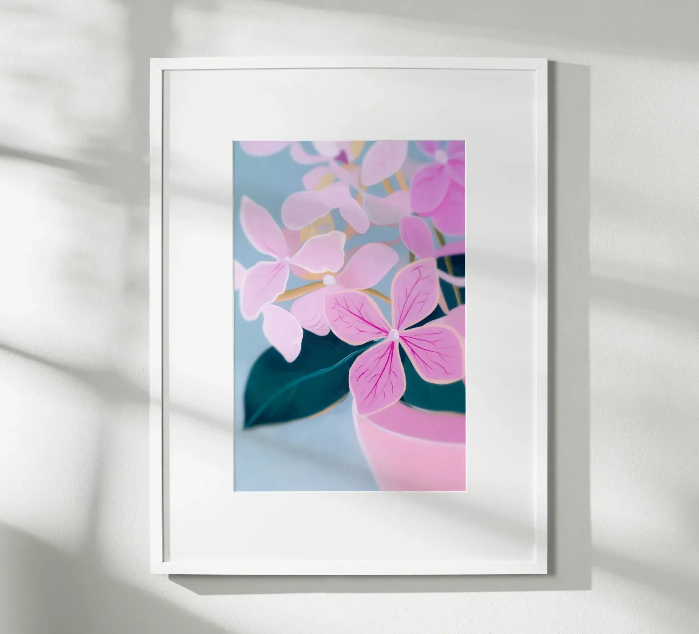 Blüten Chic rosa poster da Carinaprint