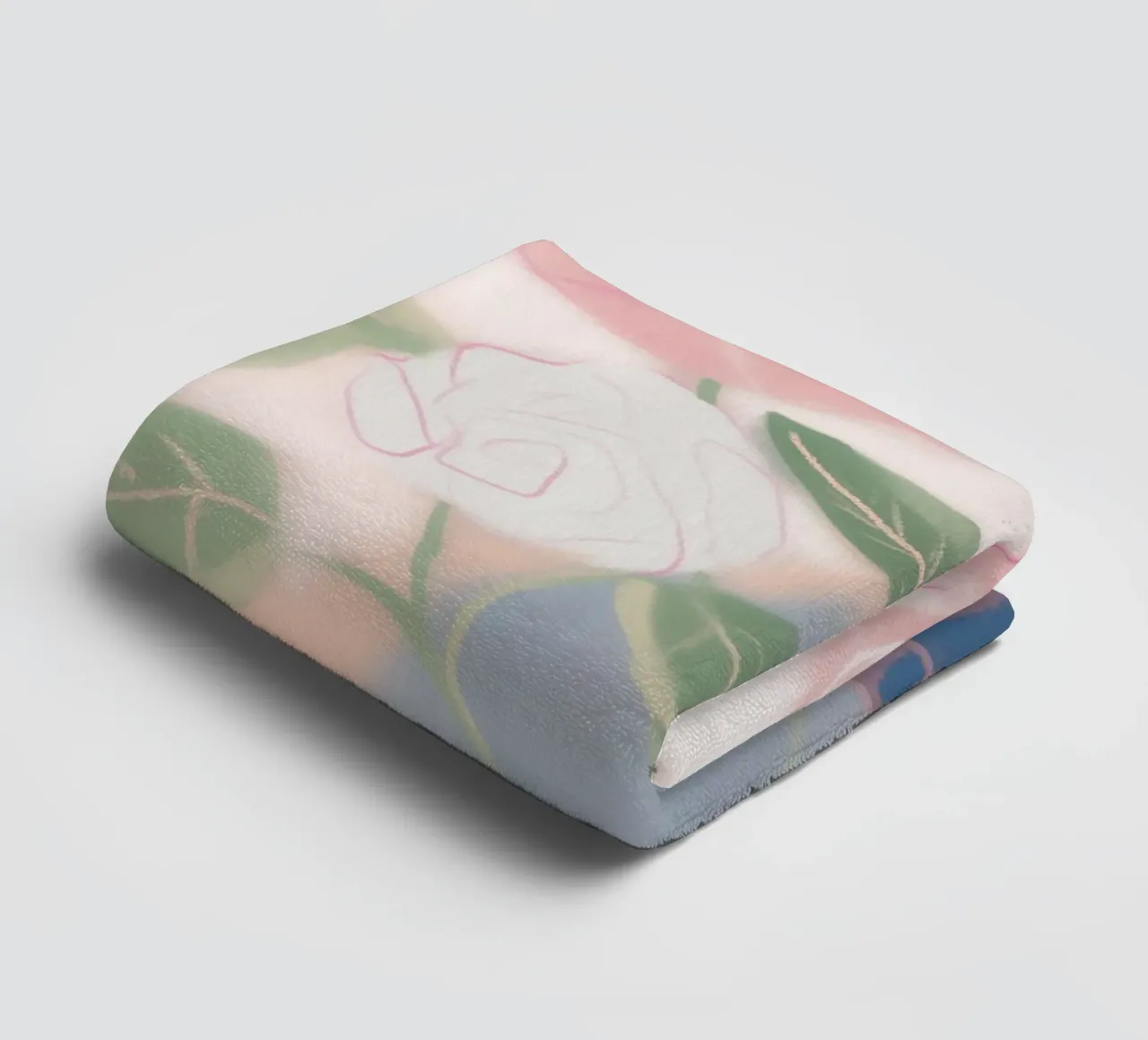 Delicata visione dei fiori rosa asciugamano da bagno da Carinaprint