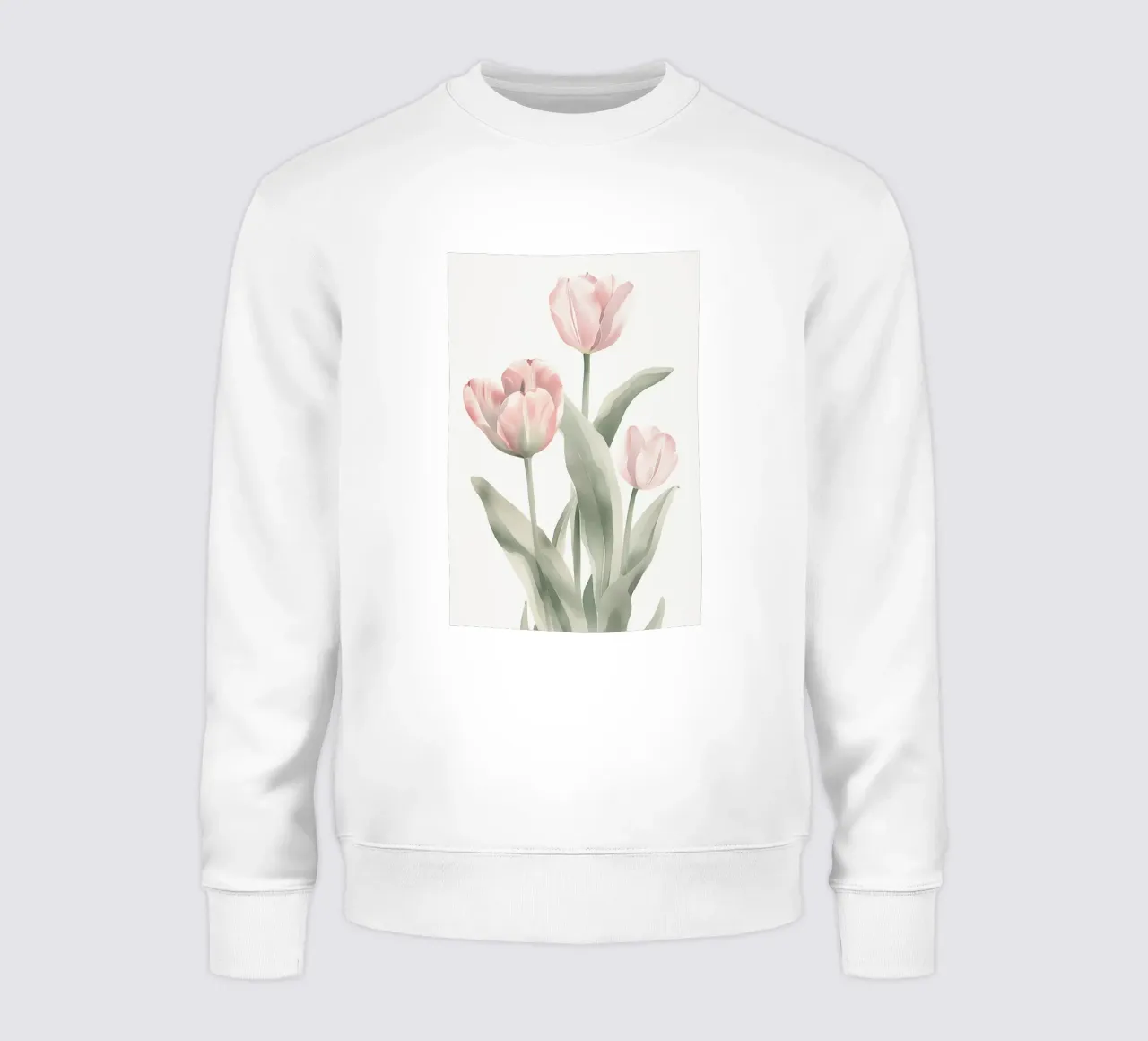 Rosa Tulpen Zauber Sweatshirt von Carinaprint