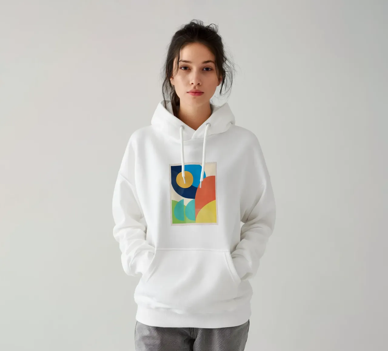 Formes minimales colorées sweat à capuche de ThingDesign