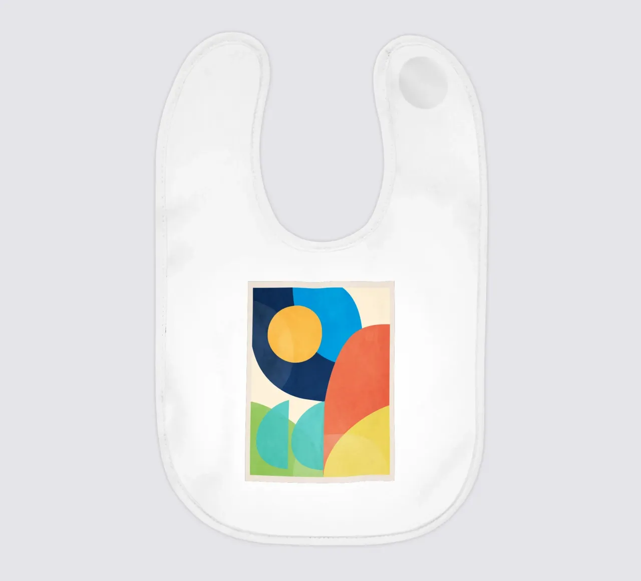 Forme colorate e minimali bavaglino da ThingDesign