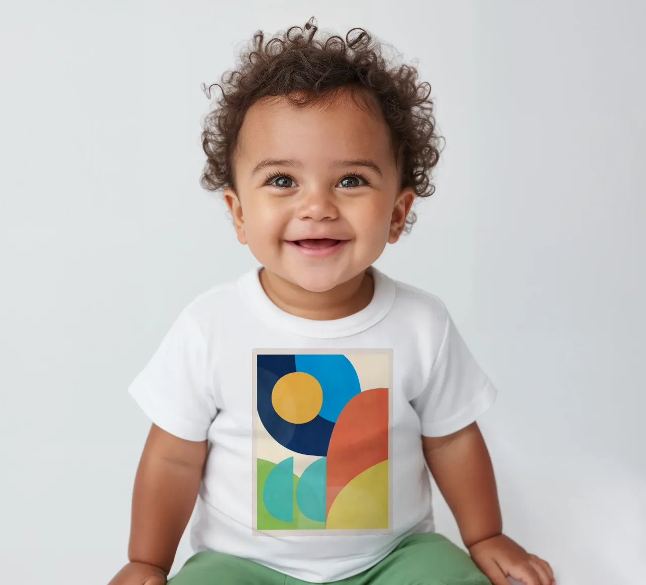 Forme colorate e minimali maglietta neonato da ThingDesign