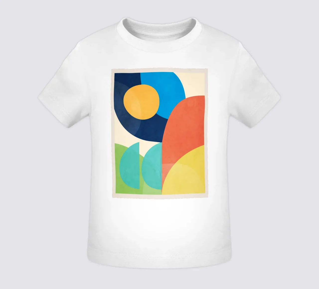 Forme colorate e minimali maglietta neonato da ThingDesign