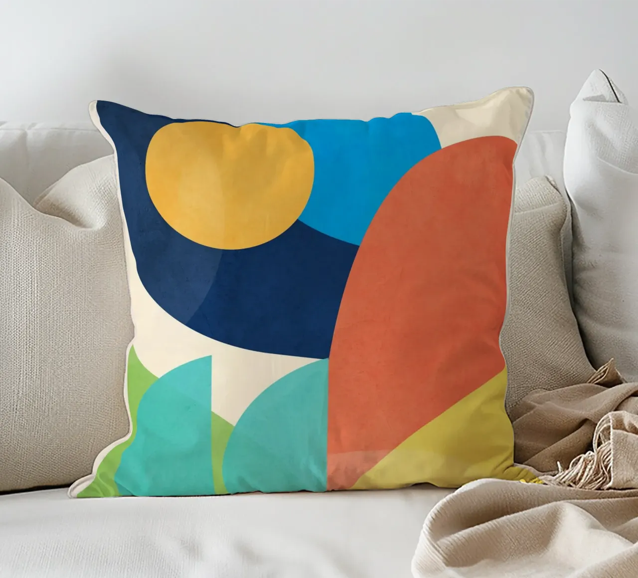 Forme colorate e minimali cuscino da ThingDesign