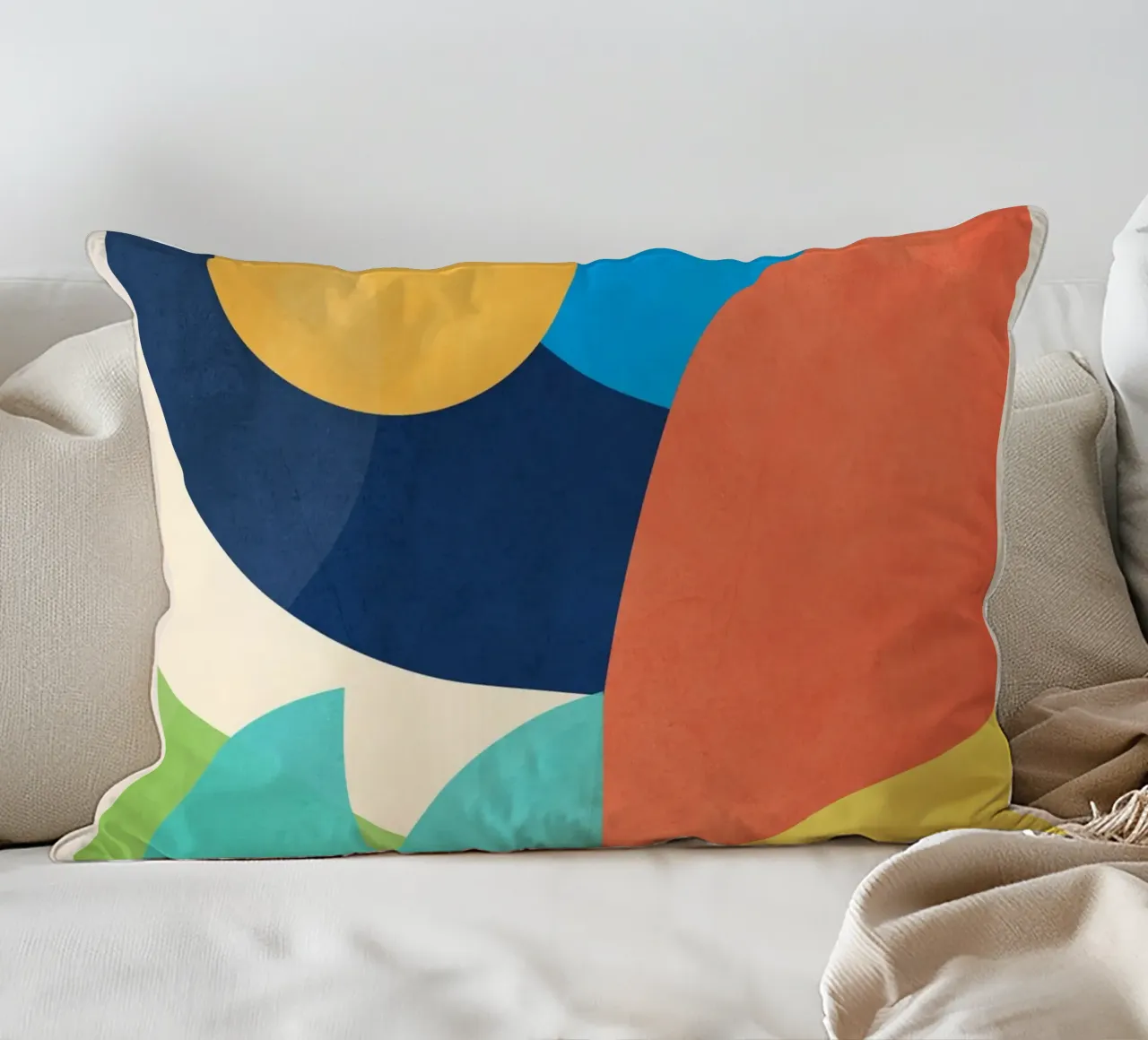 Forme colorate e minimali cuscino da ThingDesign