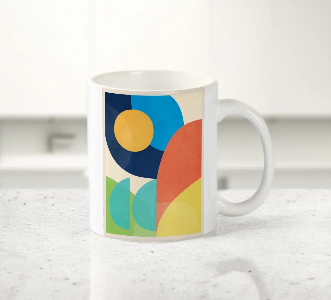 Forme colorate e minimali tazza in ceramica da ThingDesign