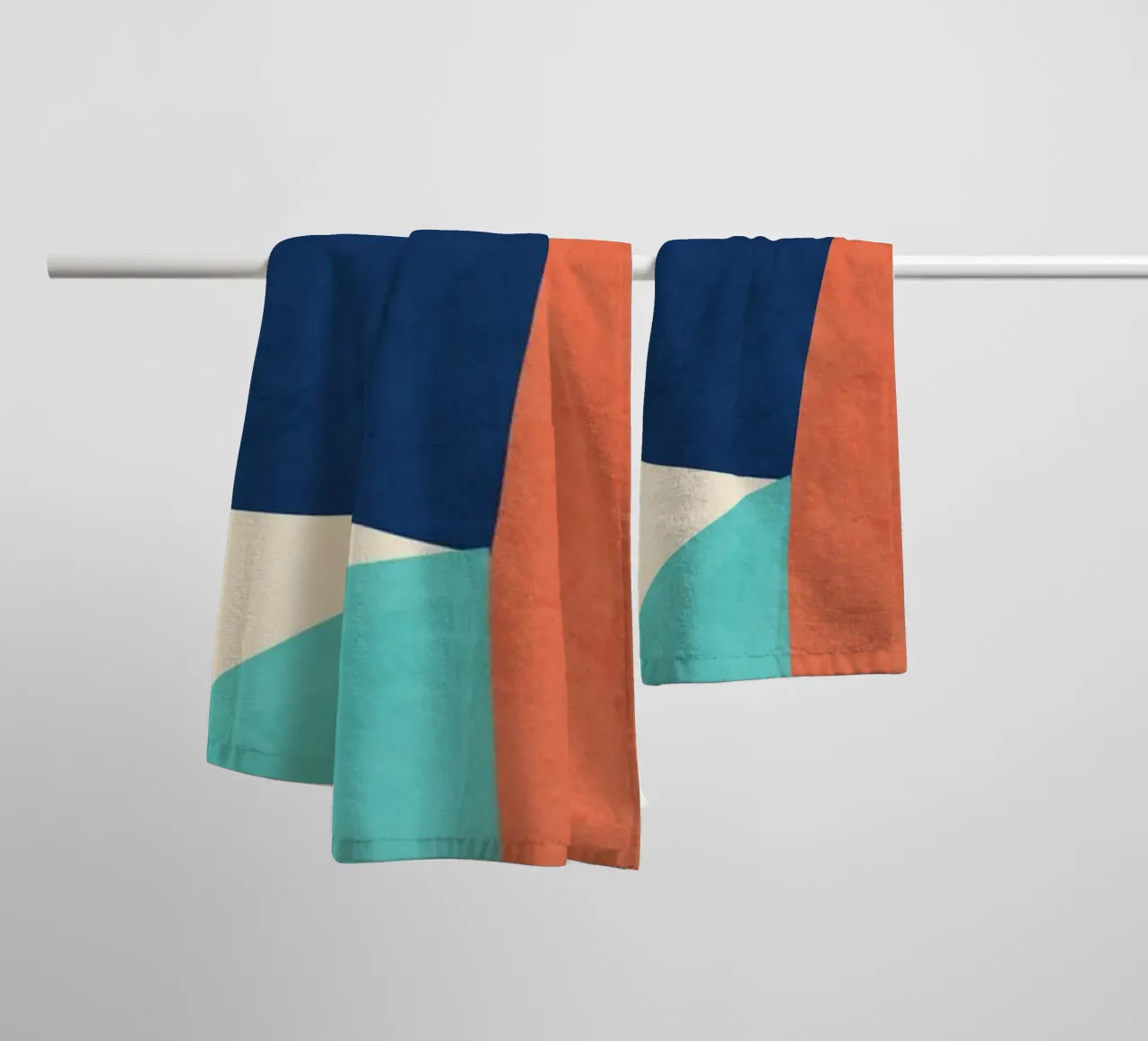 Forme colorate e minimali asciugamano da bagno da ThingDesign