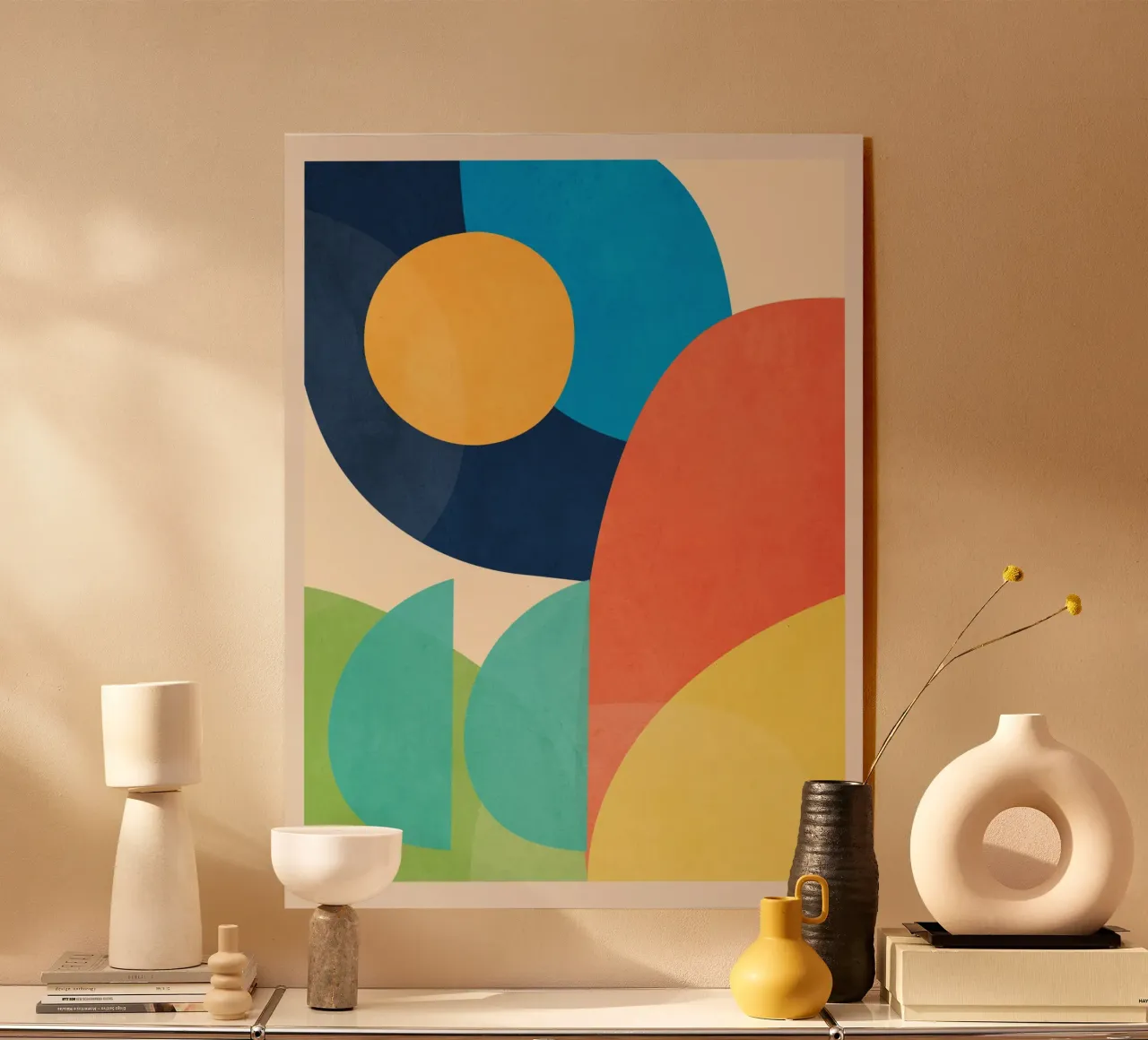 Colorful Minimal Shapes acrylic glass by ThingDesign