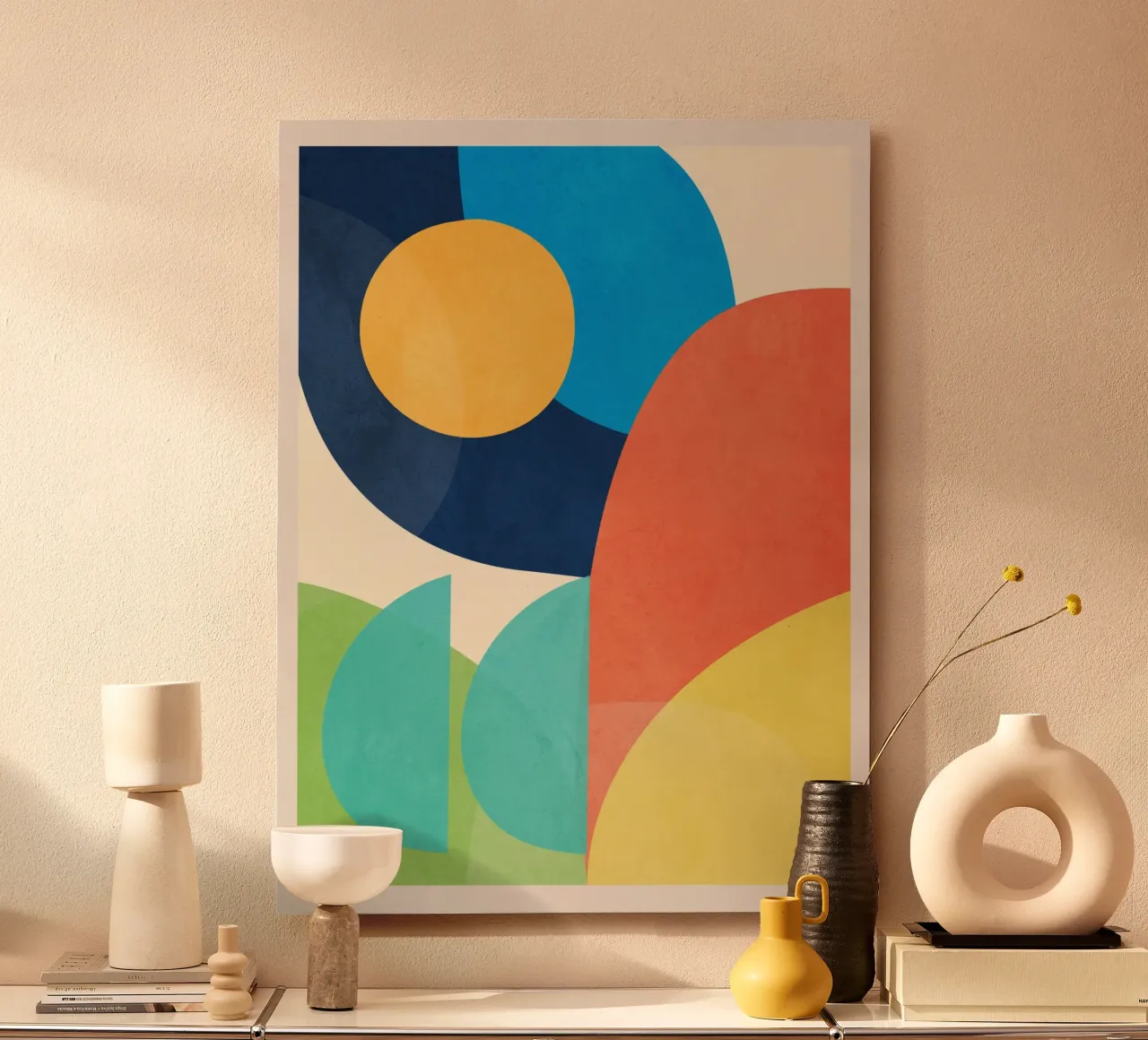Forme colorate e minimali alluminio dibond da ThingDesign