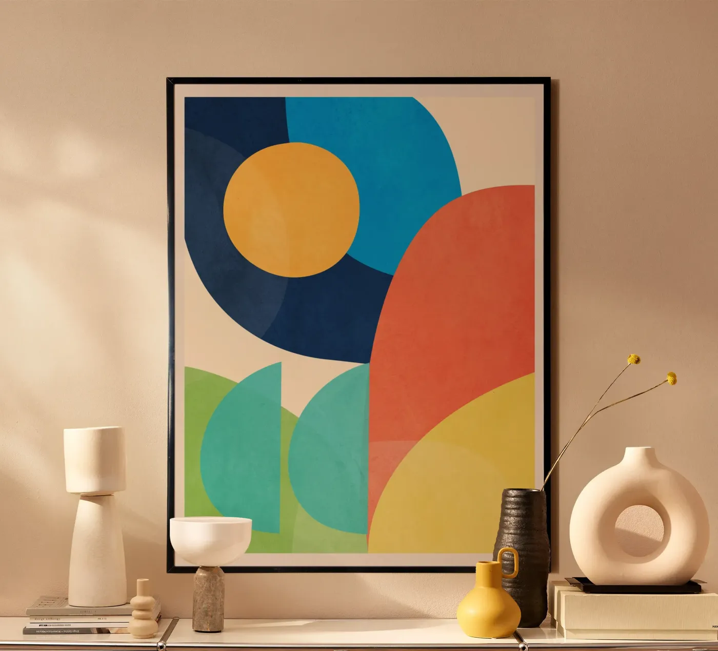 Forme colorate e minimali poster da ThingDesign