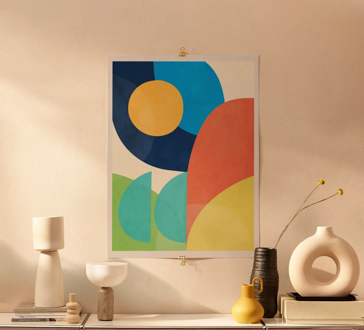 Forme colorate e minimali poster da ThingDesign