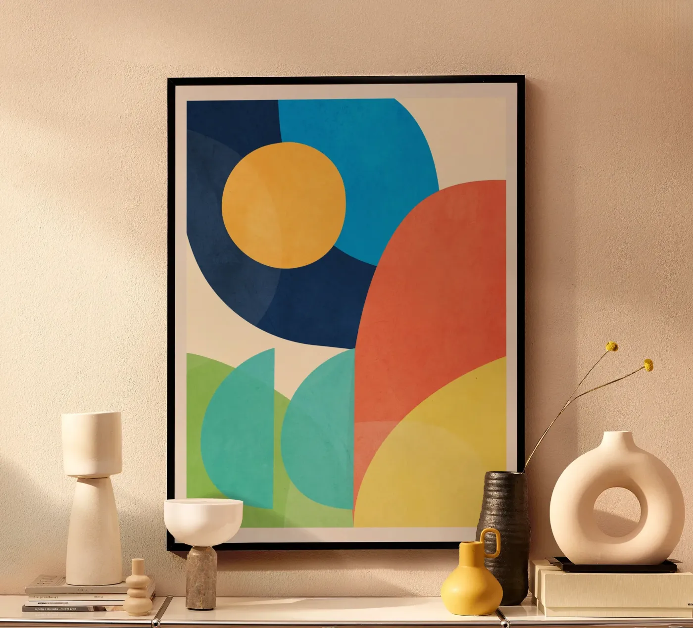 Forme colorate e minimali poster da ThingDesign