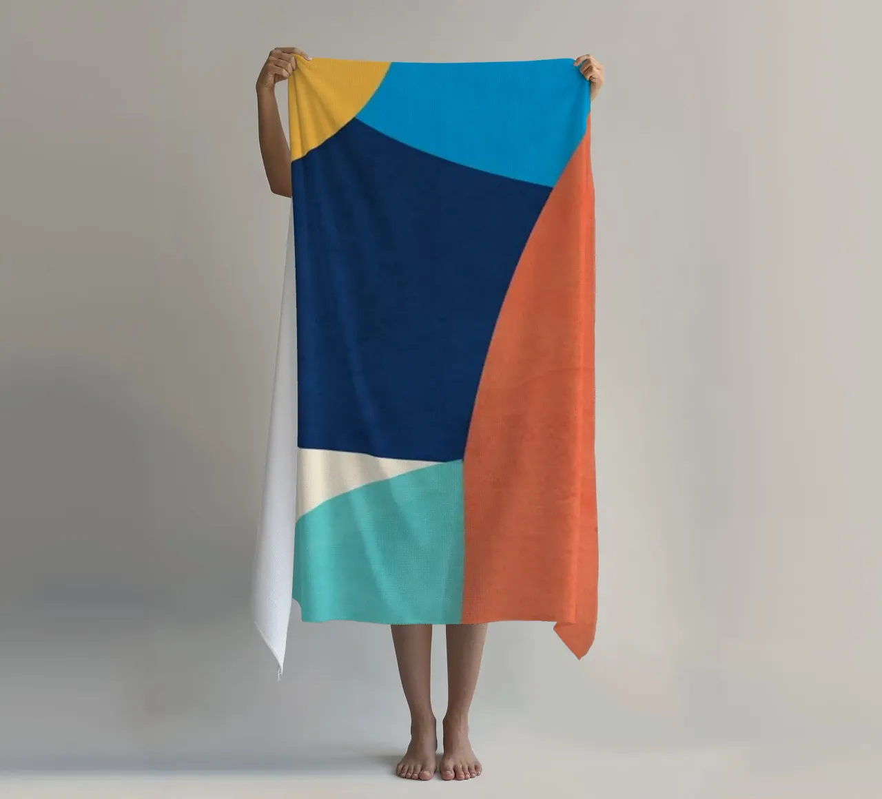 Forme colorate e minimali telo mare da ThingDesign