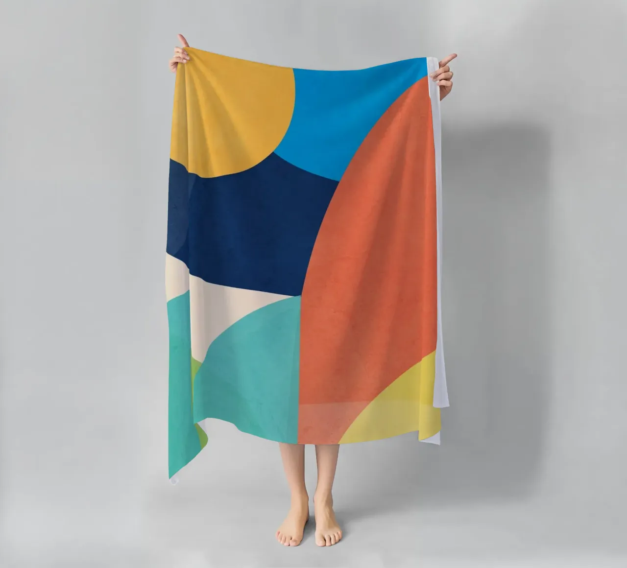 Forme colorate e minimali telo mare da ThingDesign