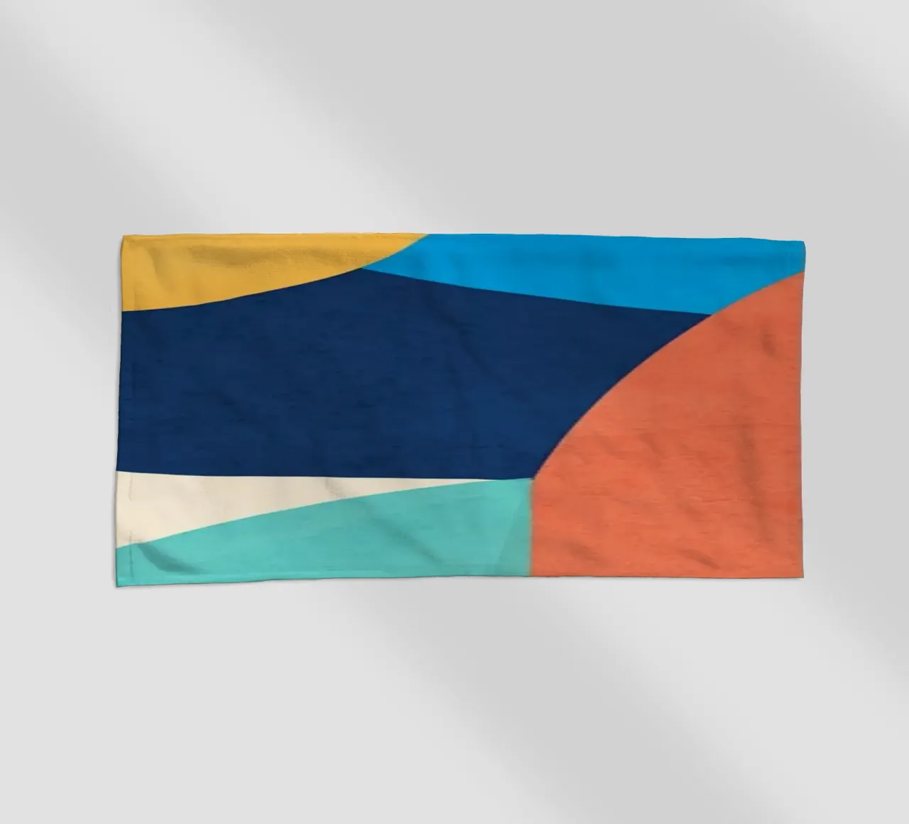 Colorful Minimal Shapes beach towel by ThingDesign