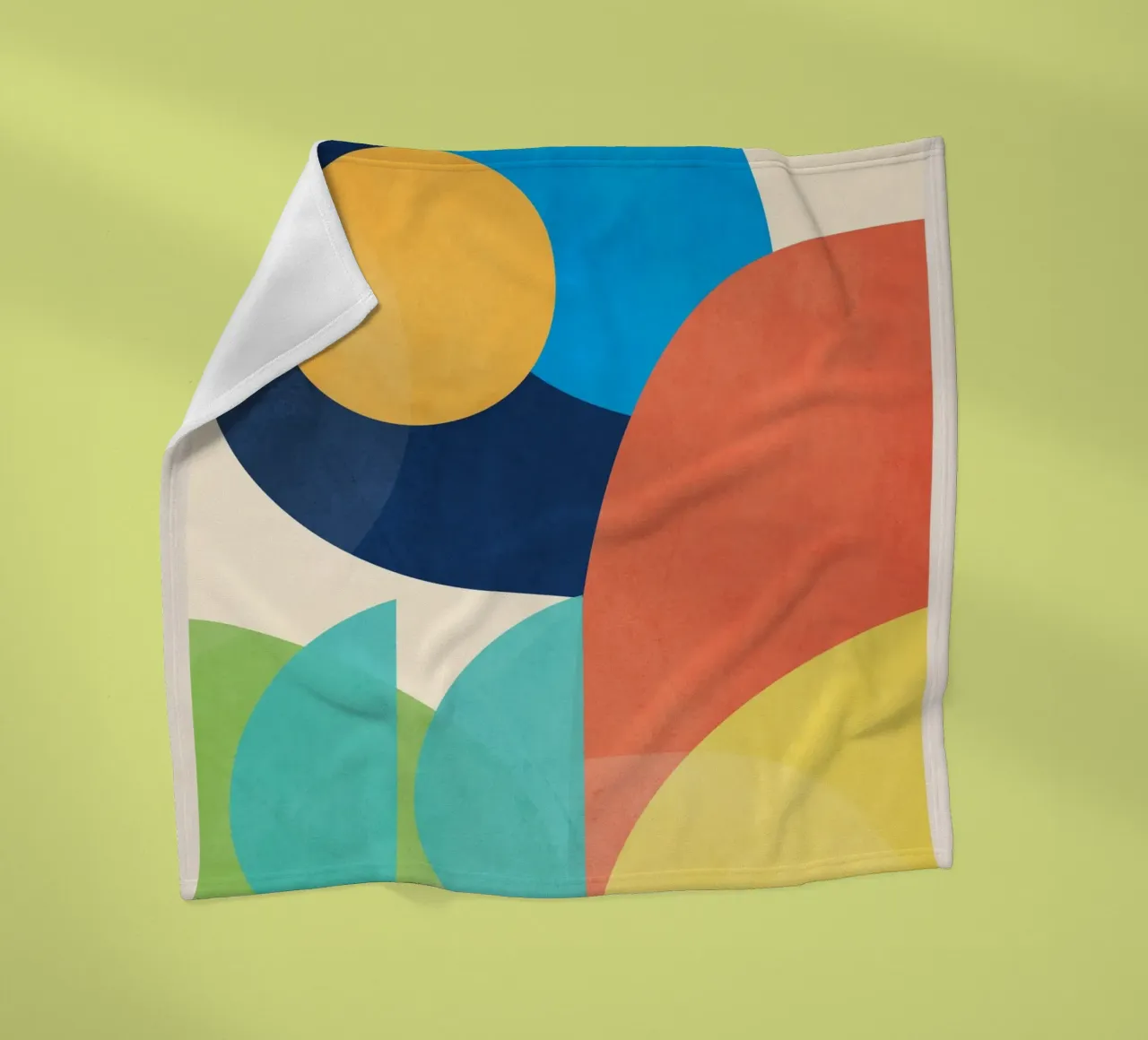 Forme colorate e minimali coperta in pile da ThingDesign