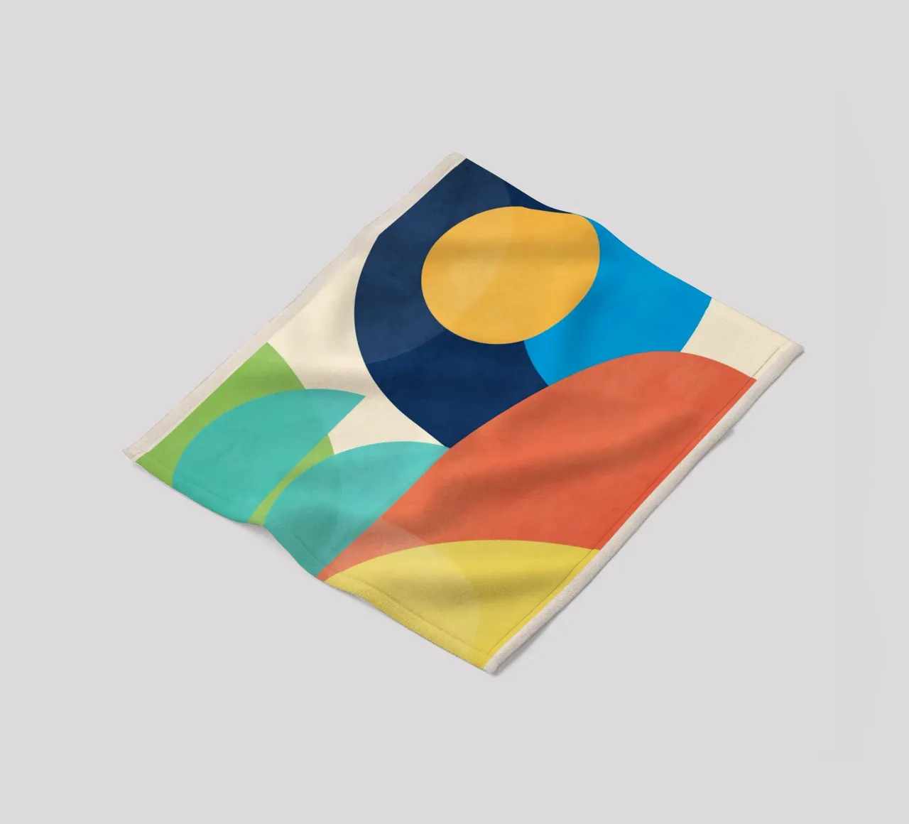 Forme colorate e minimali coperta in pile da ThingDesign