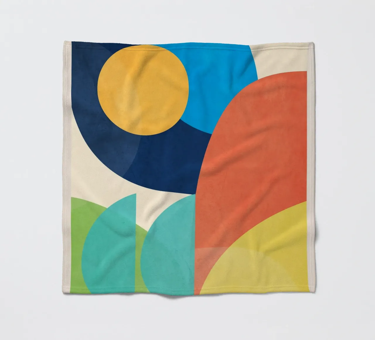 Forme colorate e minimali coperta in pile da ThingDesign