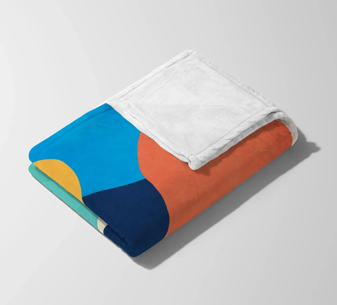 Forme colorate e minimali coperta in pile da ThingDesign
