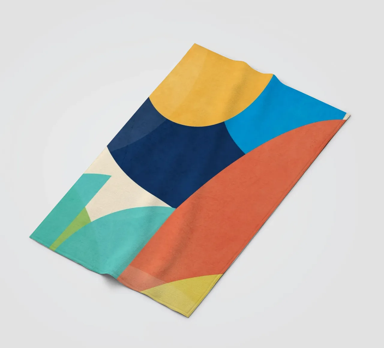 Forme colorate e minimali coperta in pile da ThingDesign