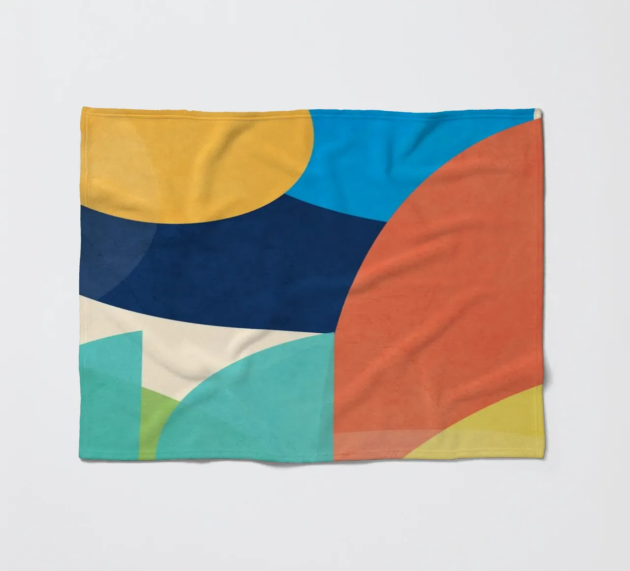 Forme colorate e minimali coperta in pile da ThingDesign
