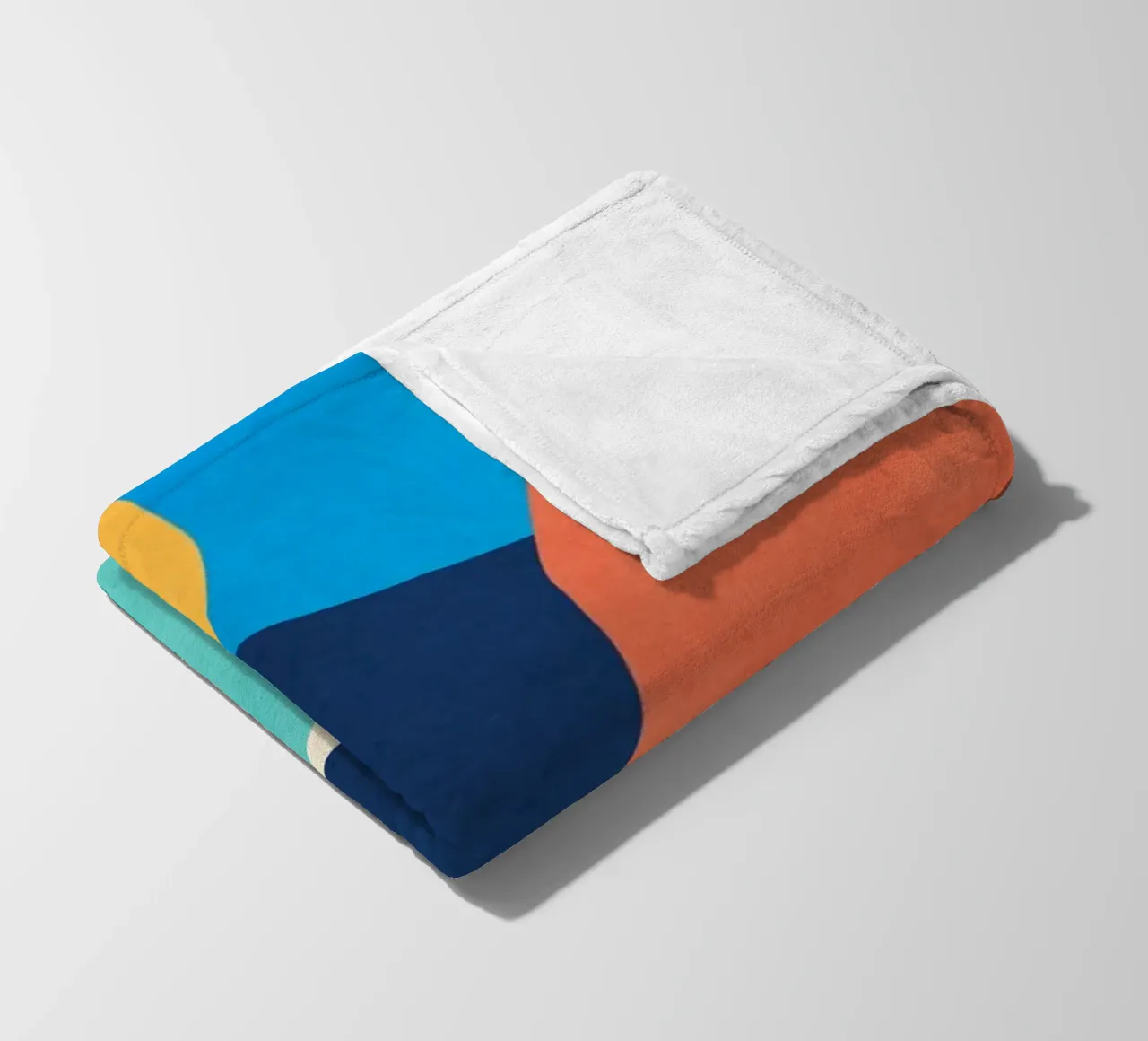 Forme colorate e minimali coperta in pile da ThingDesign