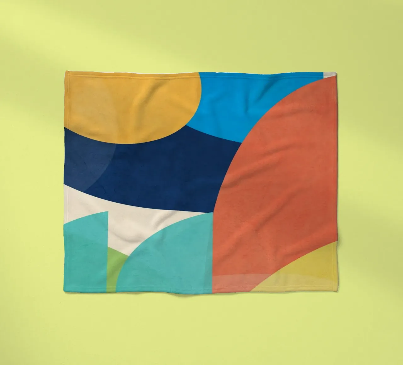 Forme colorate e minimali coperta in pile da ThingDesign