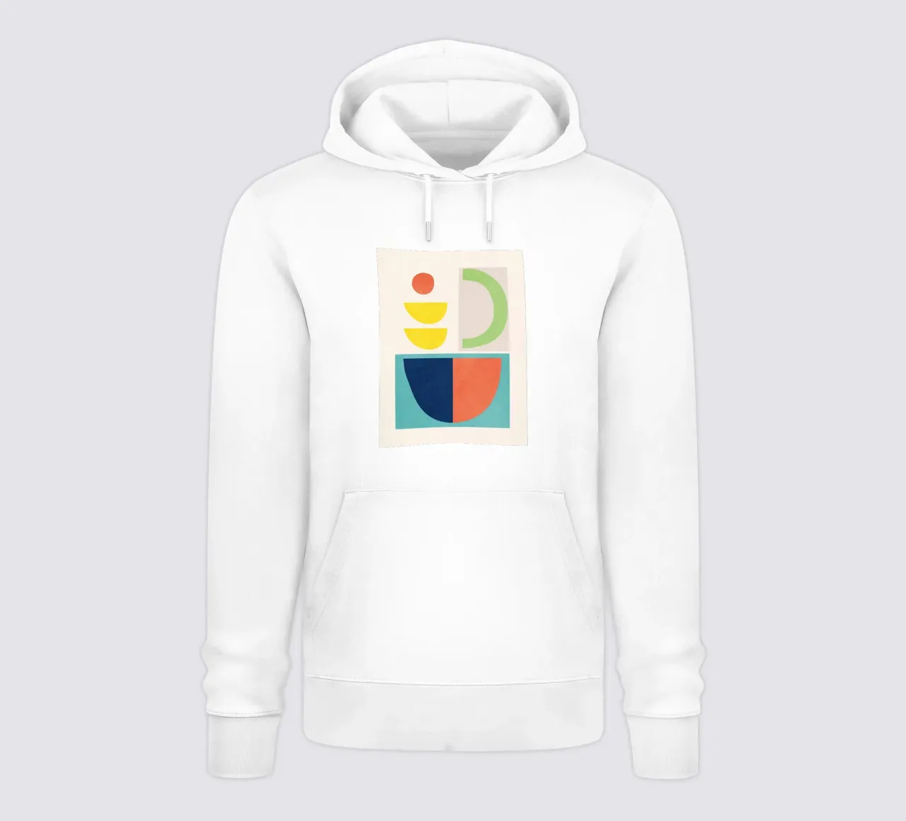 Forme minimali colorate 2 felpa con cappuccio da ThingDesign