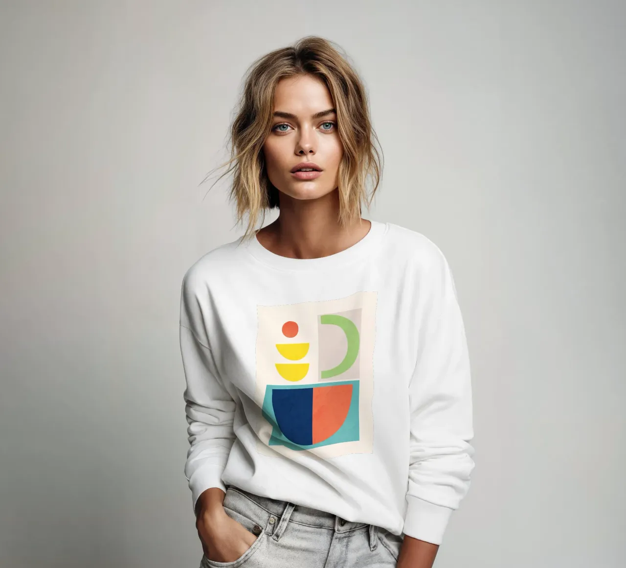 Forme minimali colorate 2 felpa da ThingDesign