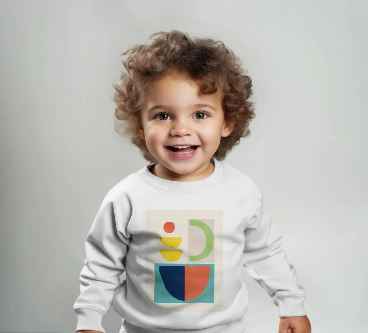 Forme minimali colorate 2 felpa neonato da ThingDesign