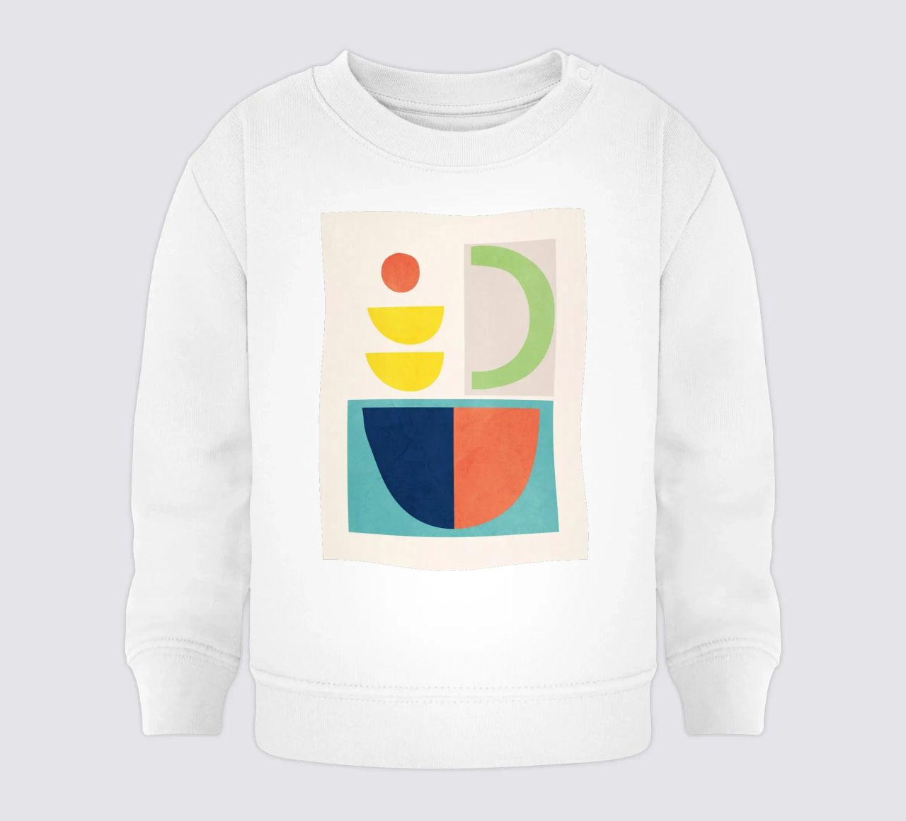 Forme minimali colorate 2 felpa neonato da ThingDesign