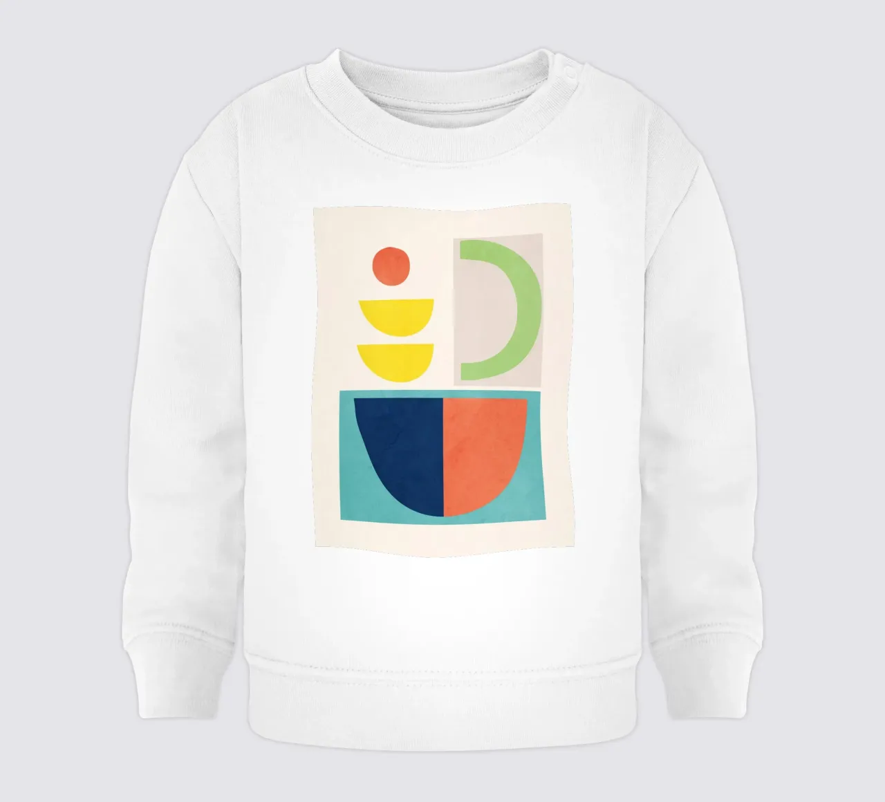 Colorful Minimal Shapes 2 baby sweatshirt by ThingDesign