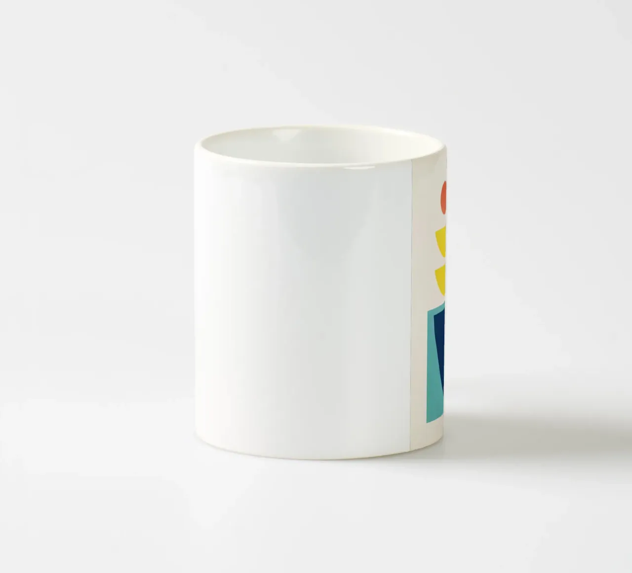 Kleurrijke minimale vormen 2 keramische mok van ThingDesign