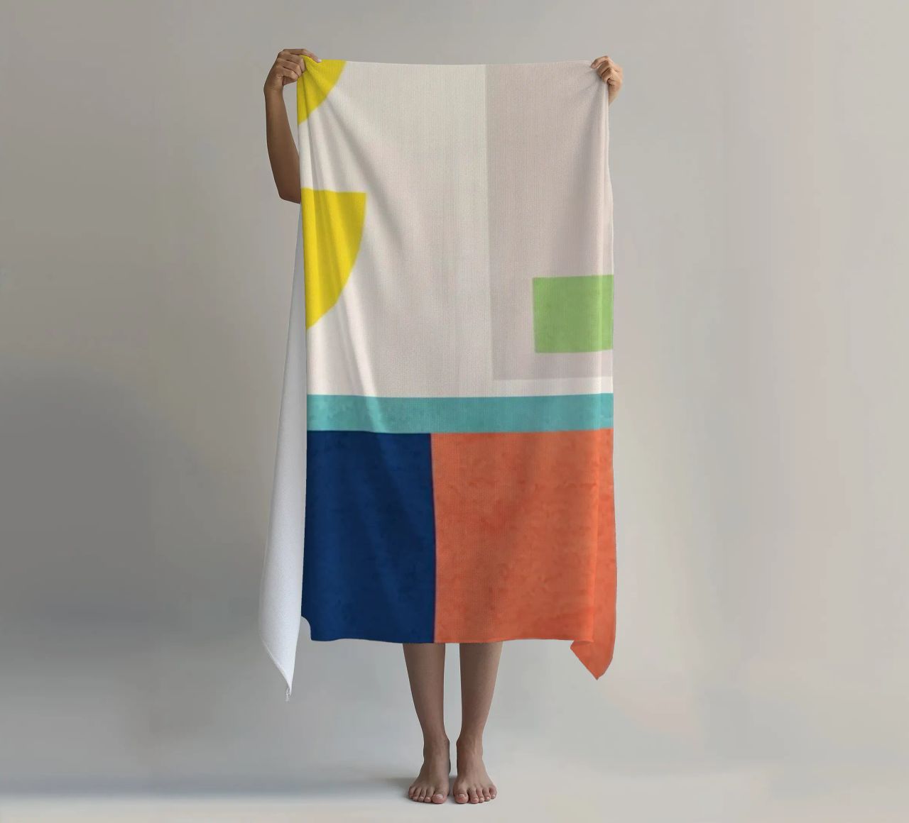 Forme minimali colorate 2 telo mare da ThingDesign