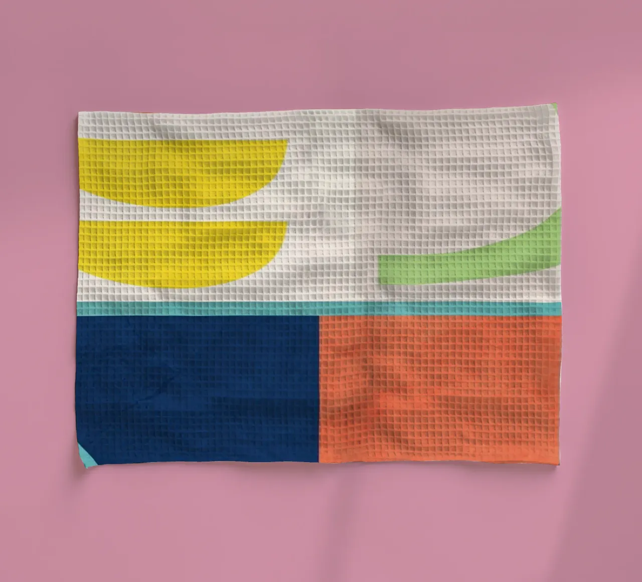Forme minimali colorate 2 canovaccio da cucina da ThingDesign