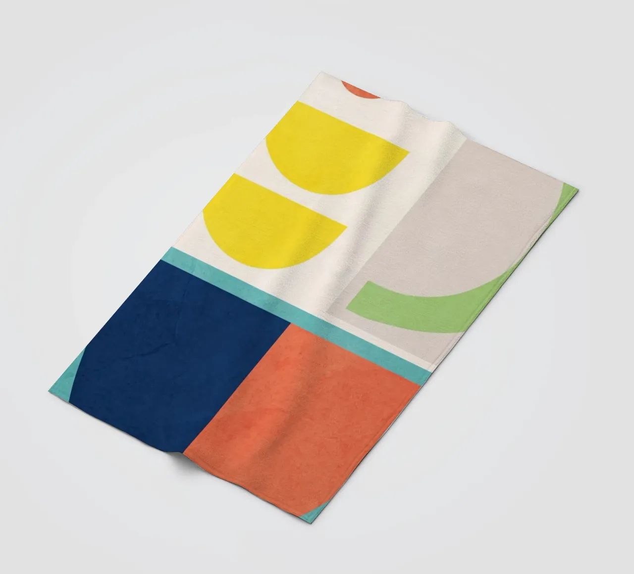 Forme minimali colorate 2 coperta in pile da ThingDesign