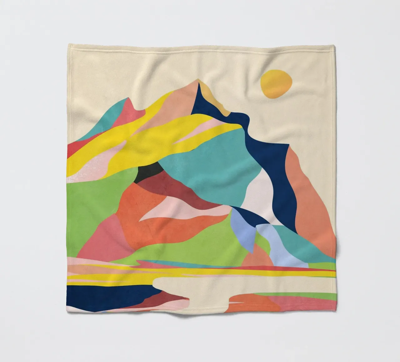Paesaggio colorato coperta in pile da ThingDesign