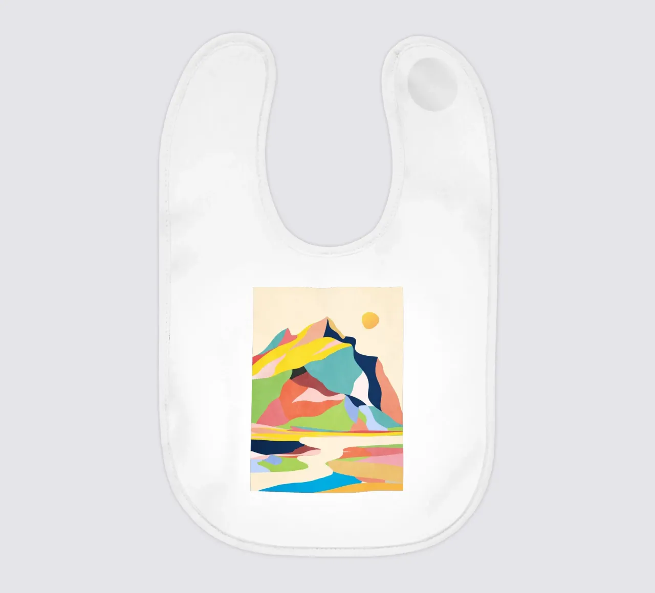 Paesaggio colorato bavaglino da ThingDesign