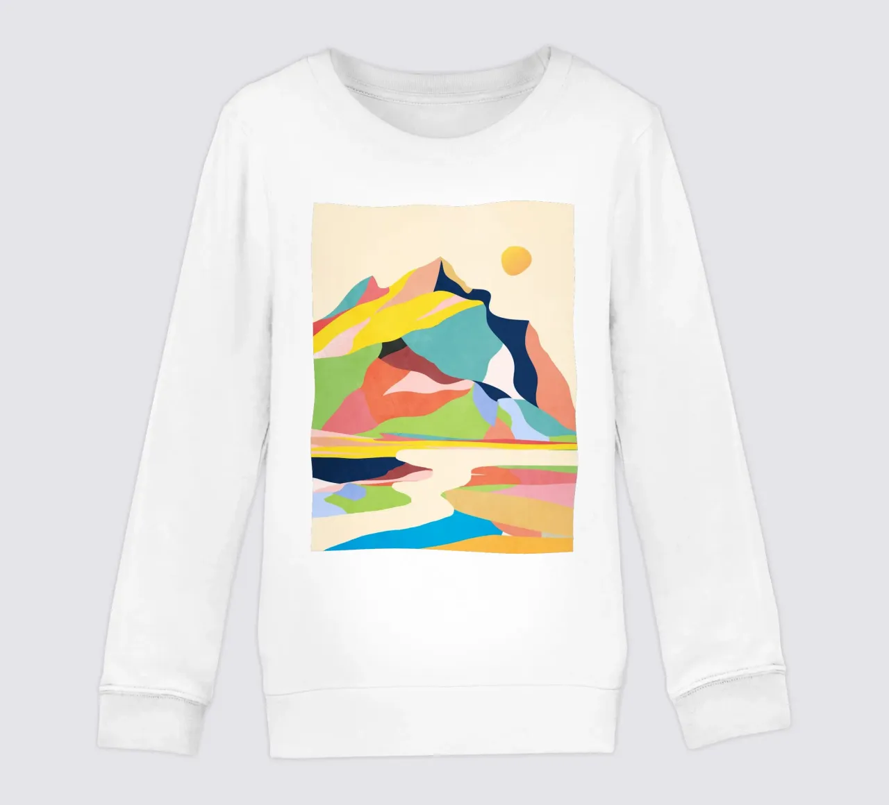 Paesaggio colorato felpa bambino da ThingDesign