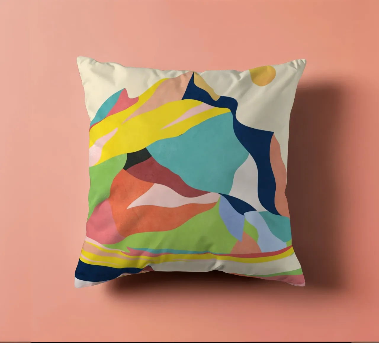 Paesaggio colorato cuscino da ThingDesign