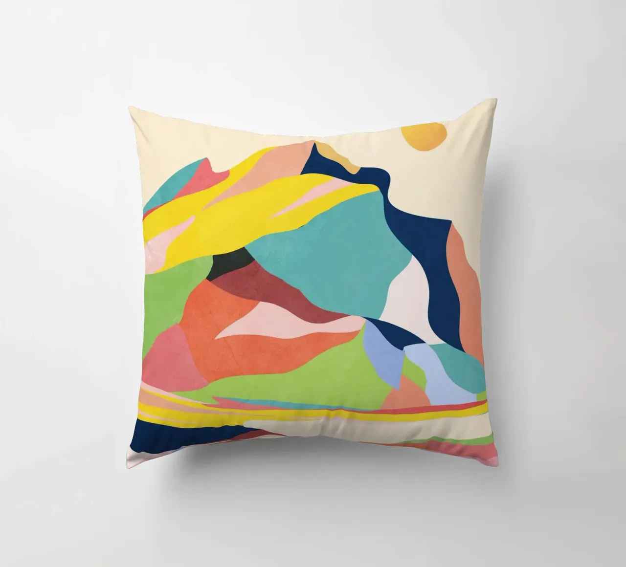 Paesaggio colorato cuscino da ThingDesign