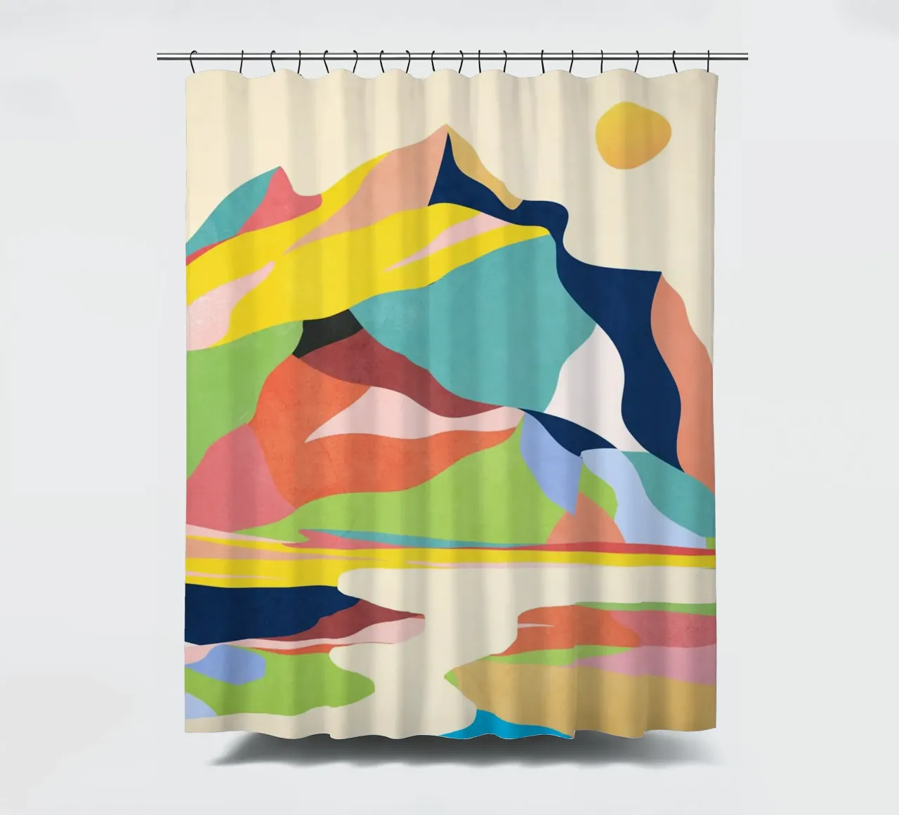 Paesaggio colorato tenda da doccia da ThingDesign