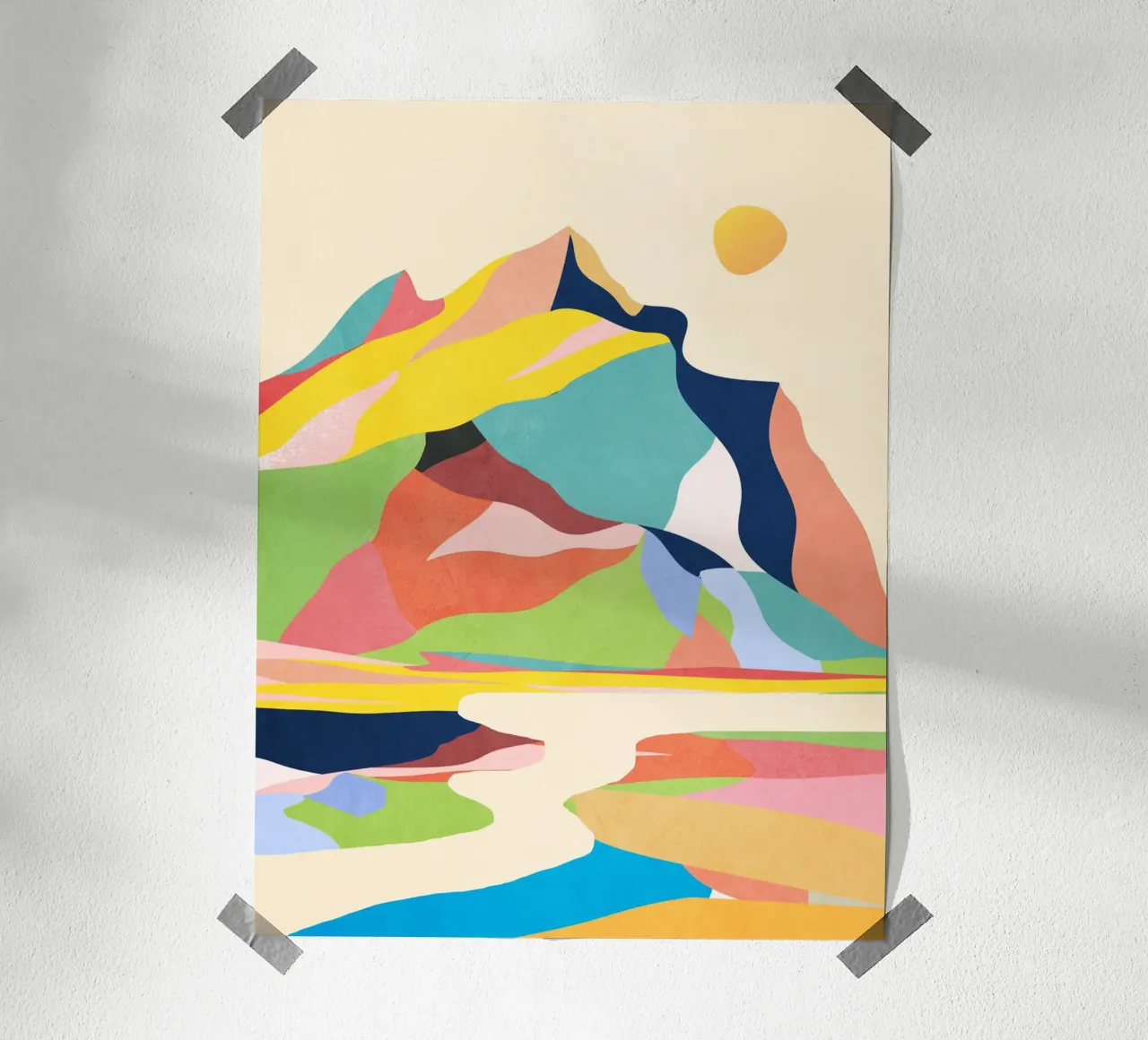 Paesaggio colorato carta hahnemühle da ThingDesign