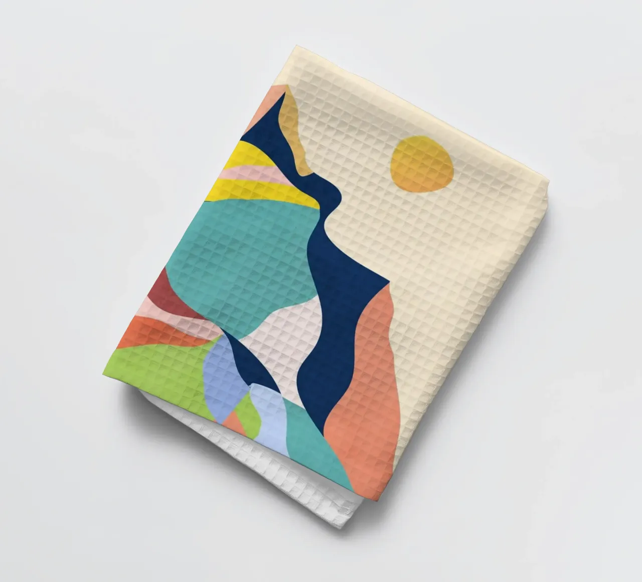 Paesaggio colorato canovaccio da cucina da ThingDesign