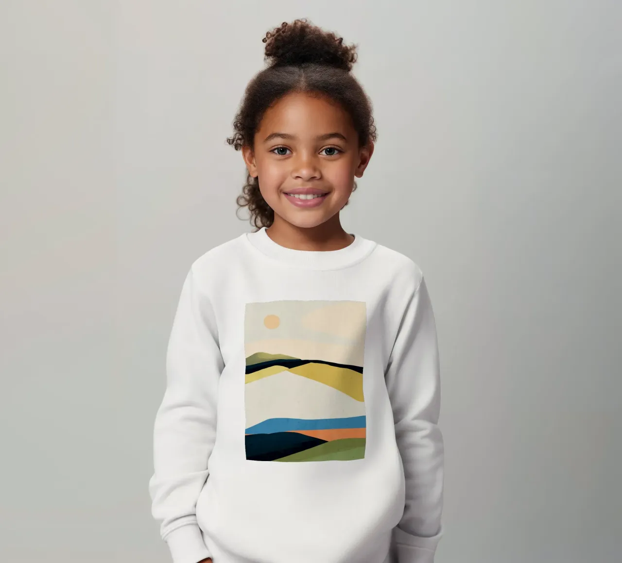 Paesaggio colorato 2 felpa bambino da ThingDesign