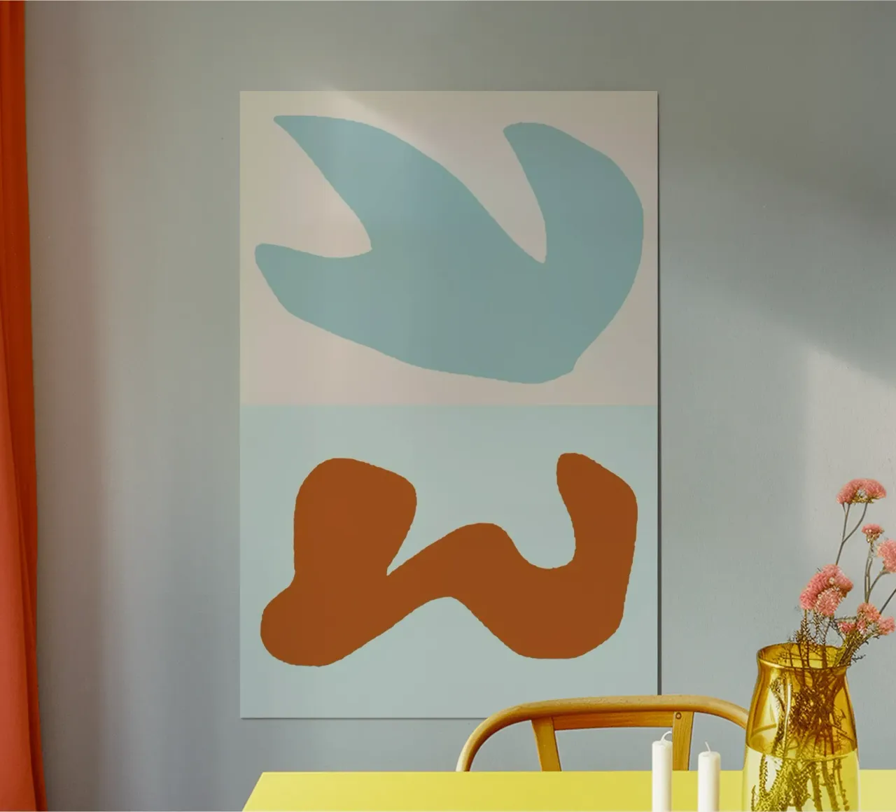 Solid Air poster con telaio in plastica da Tanja Schaub