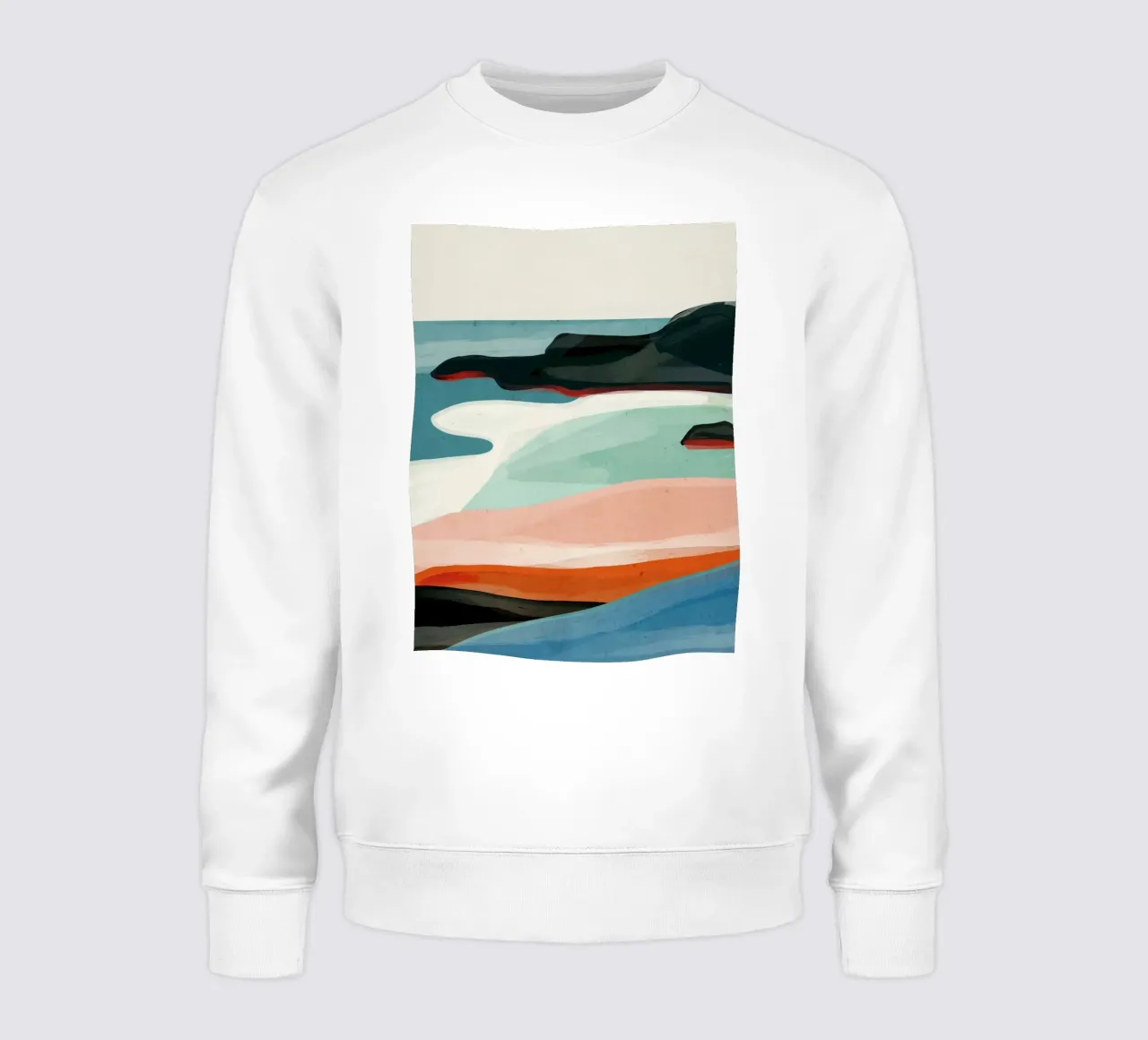 Paesaggio colorato 3 felpa da ThingDesign