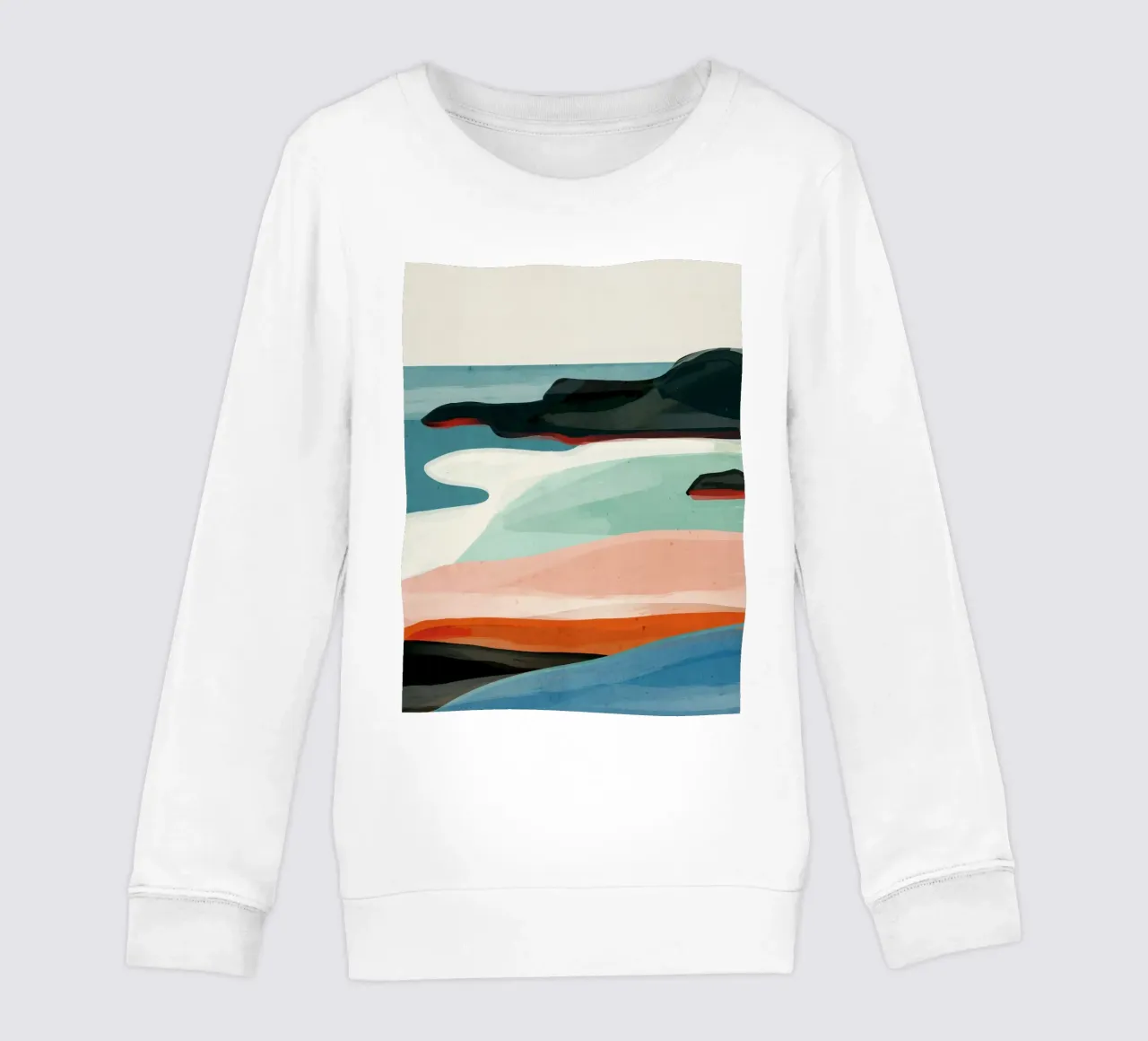 Paesaggio colorato 3 felpa bambino da ThingDesign