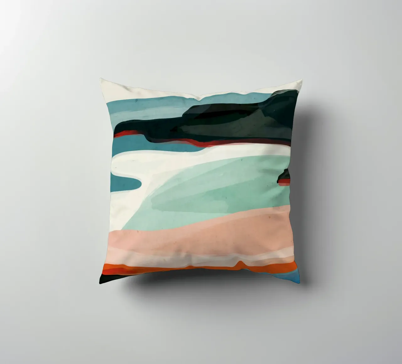 Paesaggio colorato 3 cuscino da ThingDesign